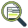Icono de lupa sobre documento representando asesoría gratuita inicial