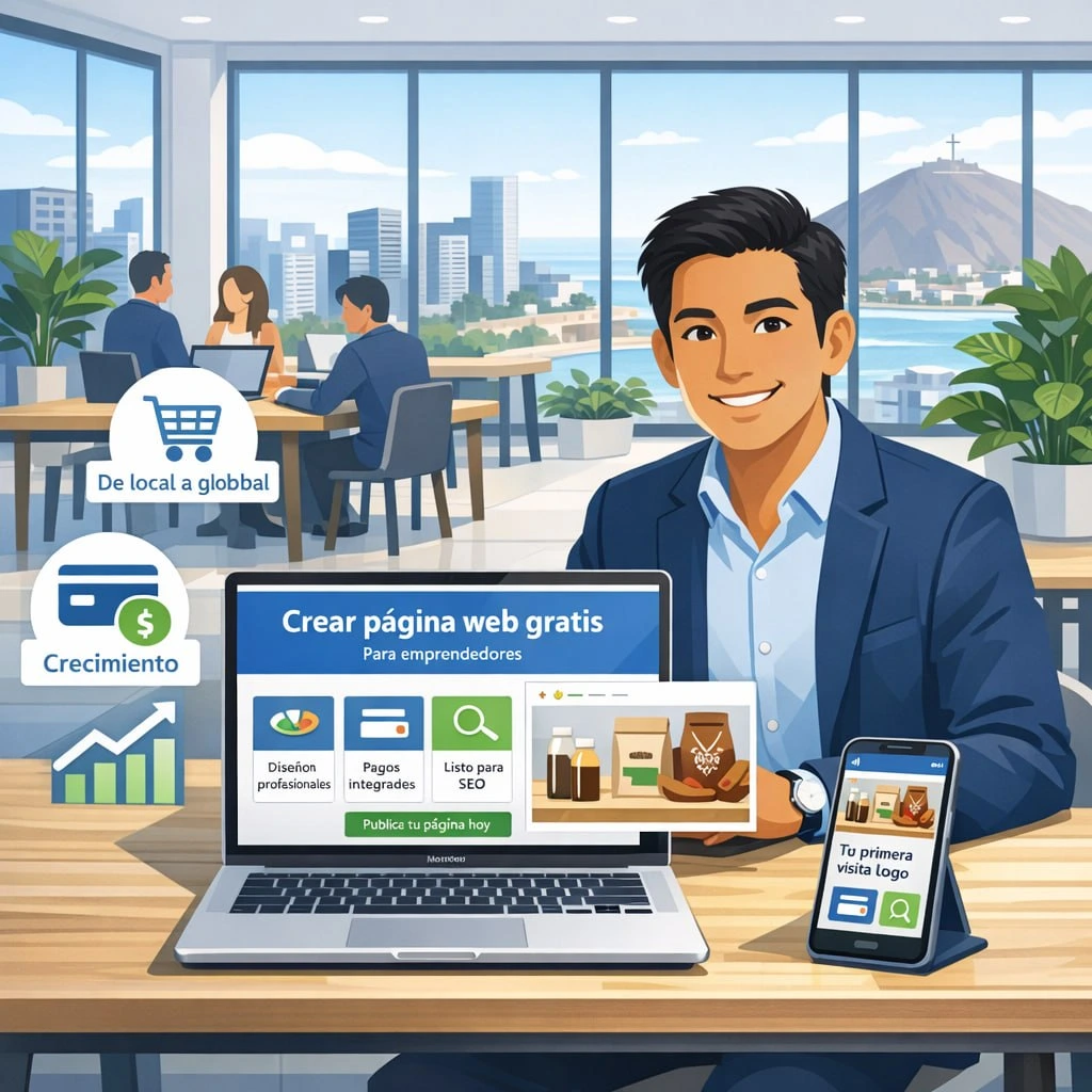 Crear página web gratis para emprendedores