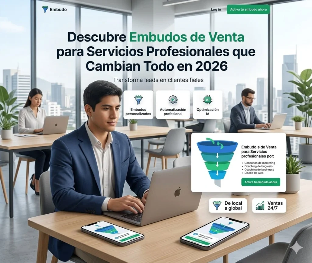 Embudos de venta para servicios profesionales