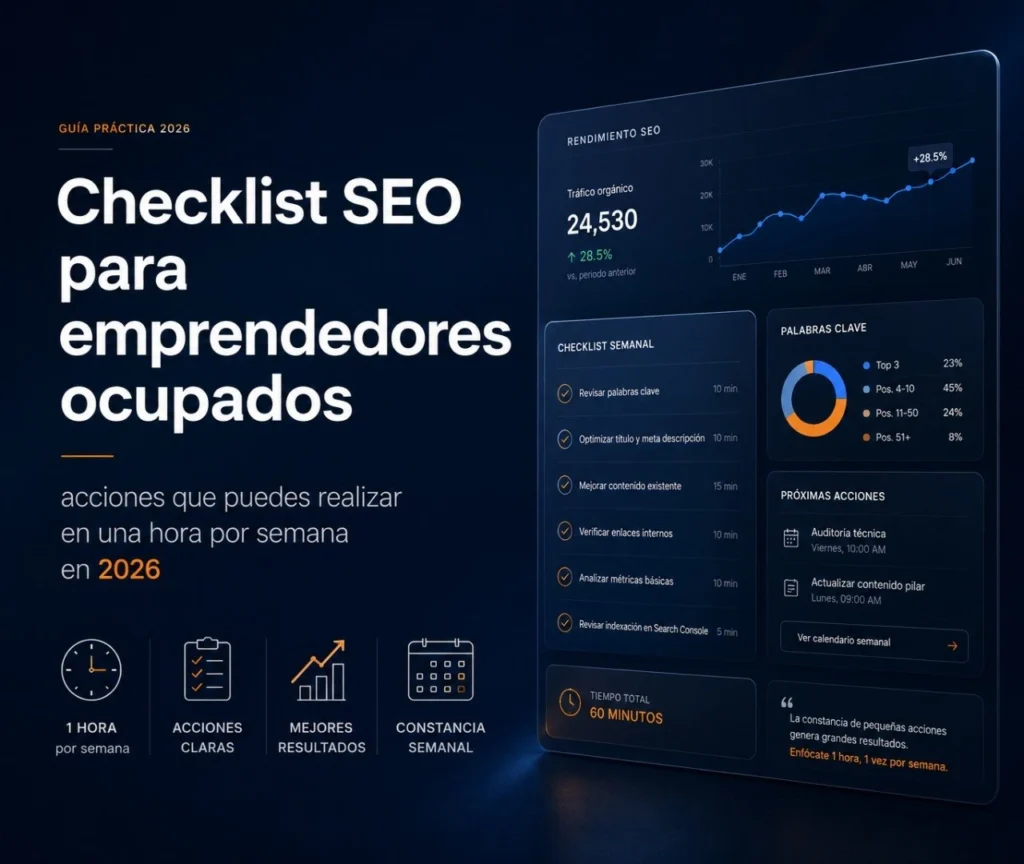 Checklist SEO para emprendedores ocupados