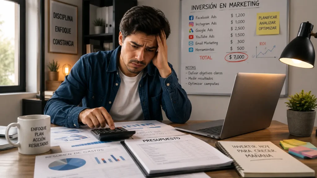 Un emprendedor sacando cuentas