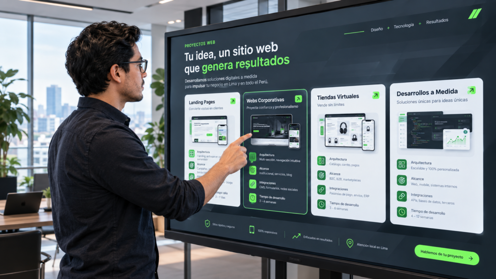 precios de diseño de páginas web en lima