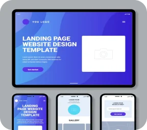Plantilla responsiva para diseño moderno de landing pages.